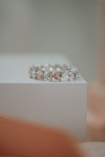 Load image into Gallery viewer, Trisha Pink Heart Sterling Silver Ring Band