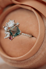 Load image into Gallery viewer, Cyra Multi-Stone Silver Ring