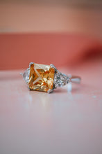 Load image into Gallery viewer, Jeanne Citrine Gem Sterling Silver Ring