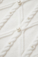 Load image into Gallery viewer, White Pearl High Neck Sleeveless Sweater