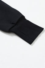 Load image into Gallery viewer, Half Zip Thumbhole Sleeve Sweatshirt