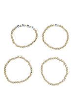 Load image into Gallery viewer, MAMA Heart Bead 4 Piece Bracelet Set