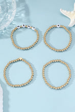 Load image into Gallery viewer, MAMA Heart Bead 4 Piece Bracelet Set