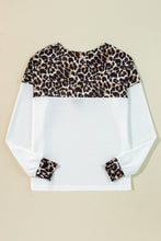 Load image into Gallery viewer, White Leopard Waffle Knit Top
