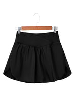 Load image into Gallery viewer, Black Tummy Control Cross Waist Skorts