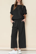 Load image into Gallery viewer, Textured Tee + Pants Set
