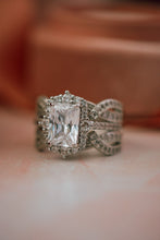 Load image into Gallery viewer, Janessa 2PC Sterling Silver Ring Set