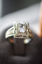 Load image into Gallery viewer, Rowan Emerald Cut Sterling Silver Ring