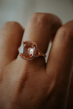 Load image into Gallery viewer, Astra Morganite Rose Gold Ring