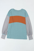 Load image into Gallery viewer, Colorblock Striped Top