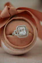 Load image into Gallery viewer, Xanthe Cushion Cut Silver Ring