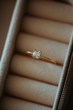 Load image into Gallery viewer, Gretchen Dainty Solitaire 14K Gold Ring