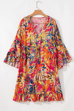 Load image into Gallery viewer, Fuchsia Tropical Pocket Dress