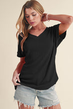 Load image into Gallery viewer, Crinkled V Neck Tee