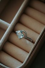 Load image into Gallery viewer, Astrid Blue Topaz Radiant Cut Sterling Silver Ring