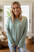 Load image into Gallery viewer, Hadley Waffle V Neck Top