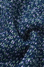 Load image into Gallery viewer, Green Square Neck Puff Sleeve Floral Smocked Top