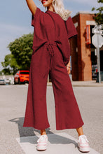 Load image into Gallery viewer, Textured Tee + Pants Set