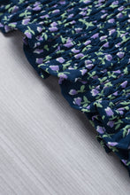 Load image into Gallery viewer, Green Square Neck Puff Sleeve Floral Smocked Top