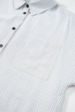 Load image into Gallery viewer, Striped Pocketed Tunic Button Up Shirt