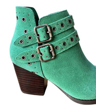 Load image into Gallery viewer, Elsa Leather Ankle Boot in Teal