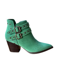 Load image into Gallery viewer, Elsa Leather Ankle Boot in Teal