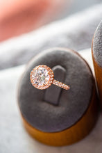 Load image into Gallery viewer, Veda Round Cut Purple Spinel Zircon Sterling Silver Ring