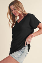 Load image into Gallery viewer, Crinkled V Neck Tee