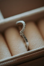 Load image into Gallery viewer, Stevie Chevron Sterling Silver Band Ring