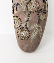 Load image into Gallery viewer, Floral Island Flats in Taupe