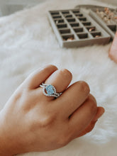 Load image into Gallery viewer, Astrid Blue Topaz Radiant Cut Sterling Silver Ring