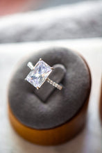 Load image into Gallery viewer, Wren Emerald Cut Sterling Silver Ring