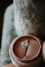 Load image into Gallery viewer, Love Never Dies Oval Cut Cubic Zirconia Sterling Silver Ring Rhodium Plating