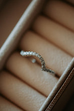 Load image into Gallery viewer, Stevie Chevron Sterling Silver Band Ring