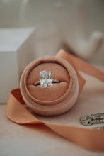 Load image into Gallery viewer, Katrina Radiant Cut Sterling Silver Ring