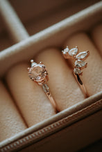 Load image into Gallery viewer, Janet Morganite Rose Gold Ring Set