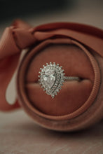 Load image into Gallery viewer, Nell Pear Cut Silver Ring
