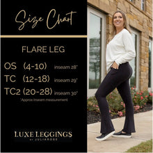 Load image into Gallery viewer, Ready to Ship | The Reese Purple Flare Leggings - Luxe Leggings by Julia Rose®