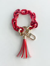 Load image into Gallery viewer, Acrylic Wristlet Keychain "Red"