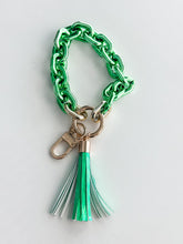 Load image into Gallery viewer, Acrylic Wristlet Keychain "Green"