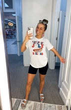 Load image into Gallery viewer, You Look Like The Fourth Of July | Women's White Graphic Tee