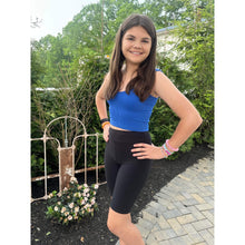Load image into Gallery viewer, Julia Rose kids luxe leggings capris and biker shorts, Kids wearing Julia Rose luxe leggings
