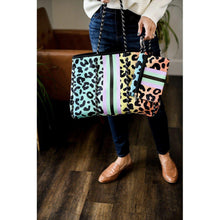 Load image into Gallery viewer, Ready to Ship | The Jenna, Rainbow Leopard- Gorgeous Neoprene Bag*
