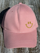 Load image into Gallery viewer, "You Make Me Smile" Pink Baseball Hat