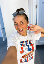 Load image into Gallery viewer, You Look Like The Fourth Of July | Women's White Graphic Tee