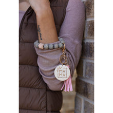 Load image into Gallery viewer, Ready to Ship | Mama PENDANT Beaded Tassel Keychain*