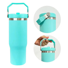 Load image into Gallery viewer, Ready to Ship | The Teal Debbie - 30oz Matte Macaron Sublimation Stainless Steel Tumbler