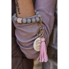 Load image into Gallery viewer, Ready to Ship | Mama PENDANT Beaded Tassel Keychain*