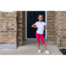 Load image into Gallery viewer, Julia Rose kids luxe leggings capris and biker shorts, Kids wearing Julia Rose luxe leggings