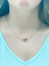 Load image into Gallery viewer, Two Hearts "Gold" Necklace